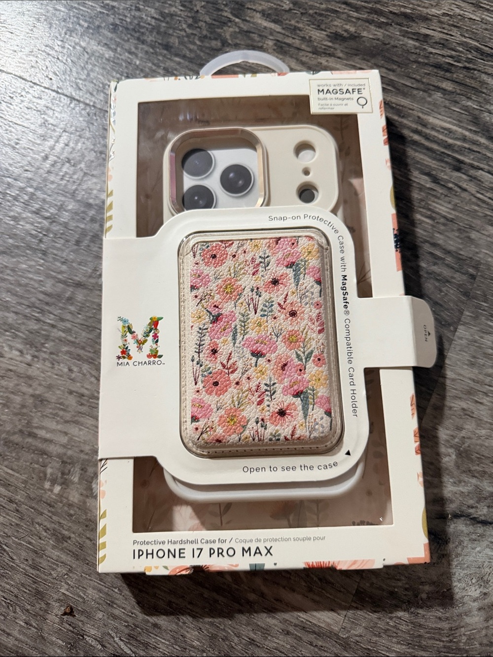 Mia Charro Floral MagSafe Wallet Case for iPhone 17 Pro Max